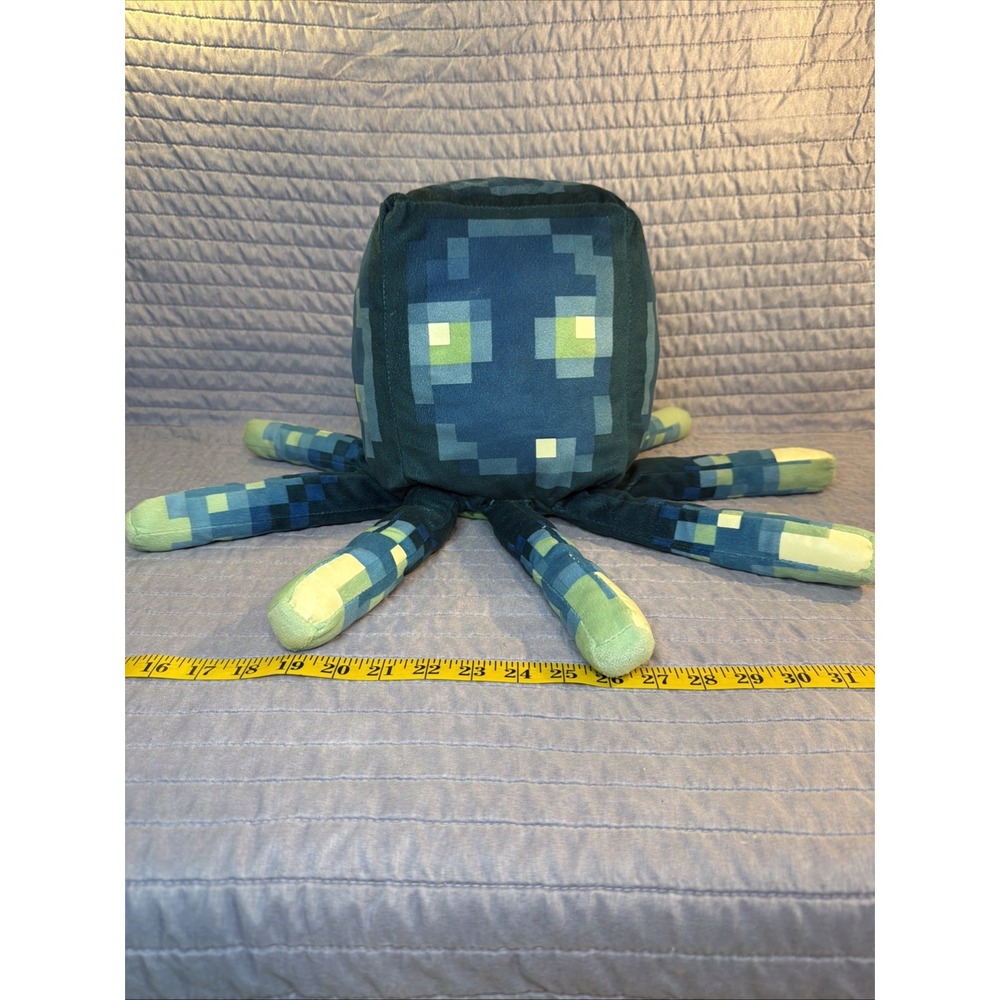 Minecraft Glow Squid 19" Plush Pillow Glow in the Dark Mojang 2021